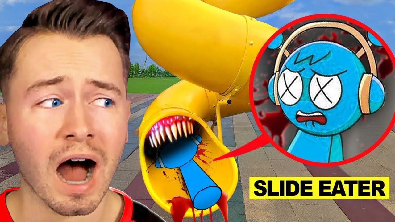DROHNE überwacht SLIDE EATER und SPRUNKI in REAL LIFE!😱