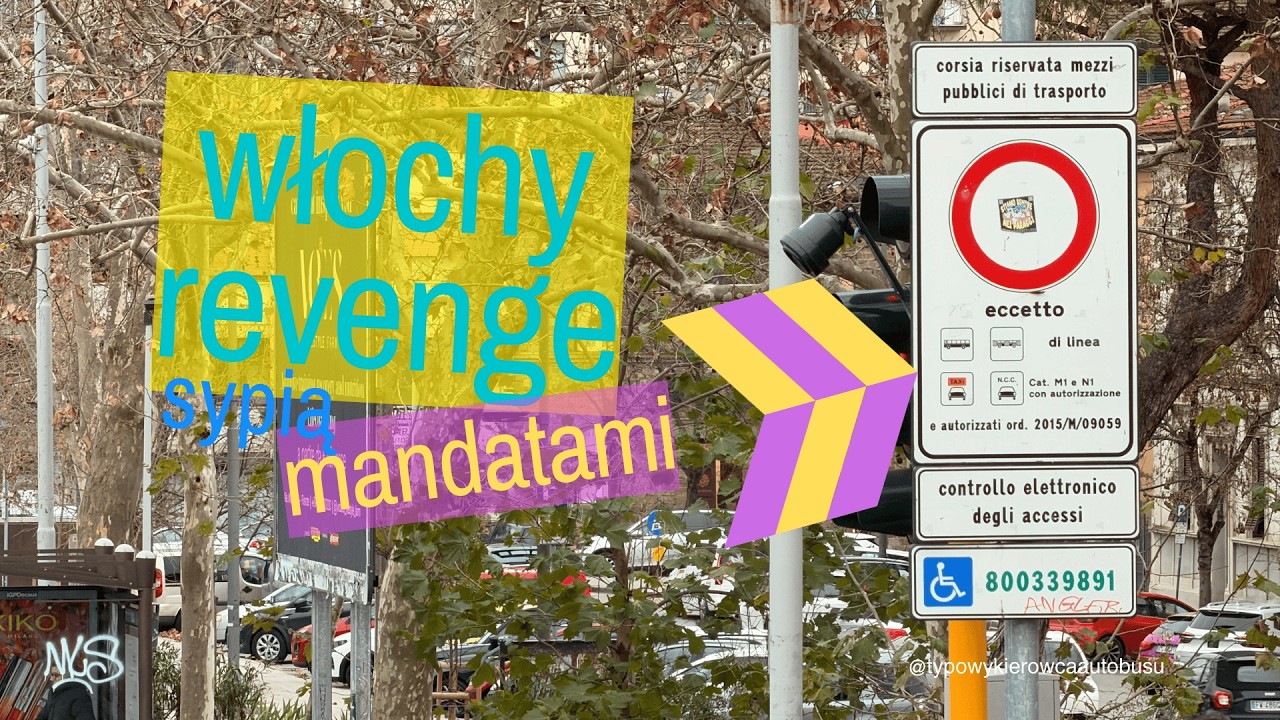 Florencja sypie mandatami - kto ma rację? Autokar na buspasie we Włoszech.