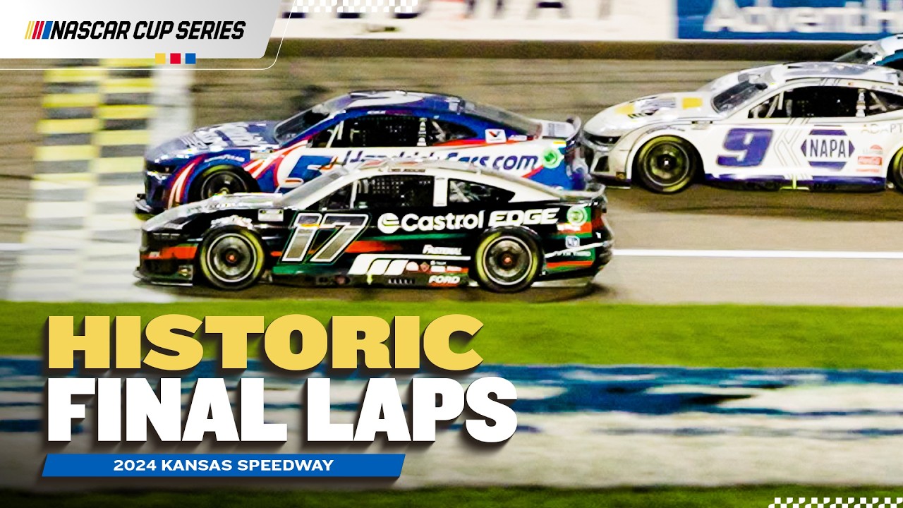 Nose-to-Nose Finish Makes NASCAR History | 2024 Kansas Final Laps