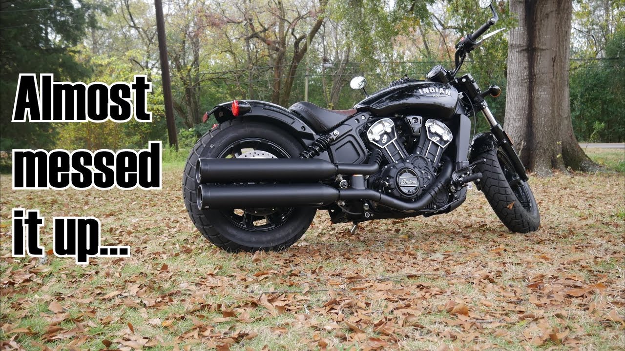 2018 Indian Scout Bobber Oil Change FINALLY