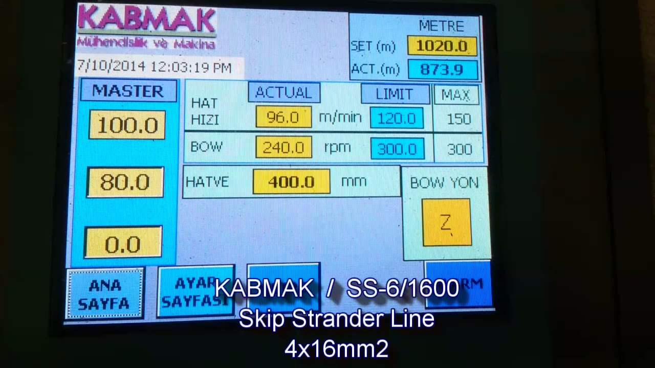 KABMAK Skip Strander Line SS-6/1600 [240rpm 96m/min 4x16mm2]