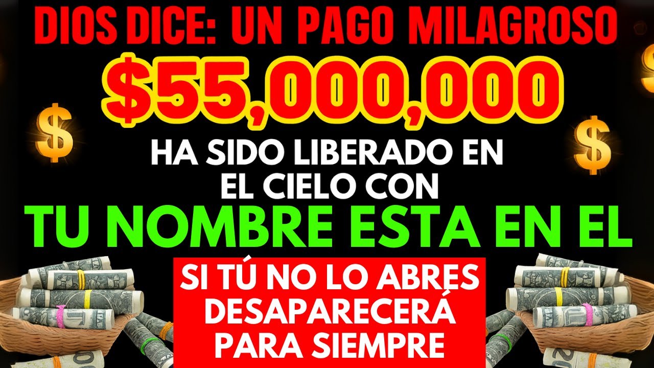 DIOS DICE: UN PAGO MILAGROSO HA SIDO LIBERADO PARA TI — ÁBRELO AHORA” 🙏 ORACIÓN PARA LA PROSPERIDAD
