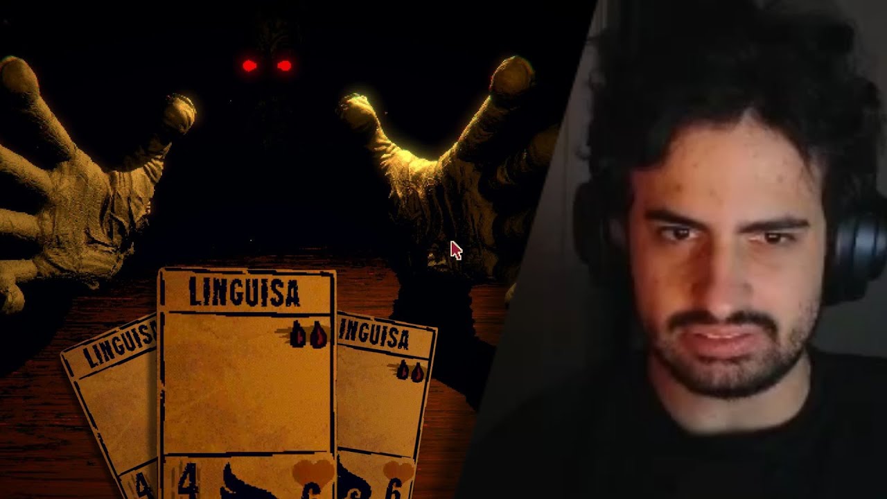 jogando um carteado com o tinhoso