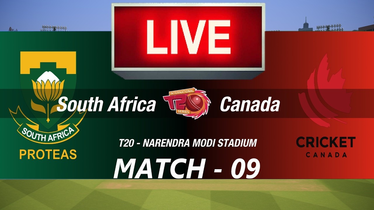 🛑LIVE- SOUTH AFRICA vs CANADA🛑T20 WORLD CUP 2026🛑SA vs CAN🛑CRICKET 26 GAMEPLAY🛑LIVE MATCH STREAMING🏏