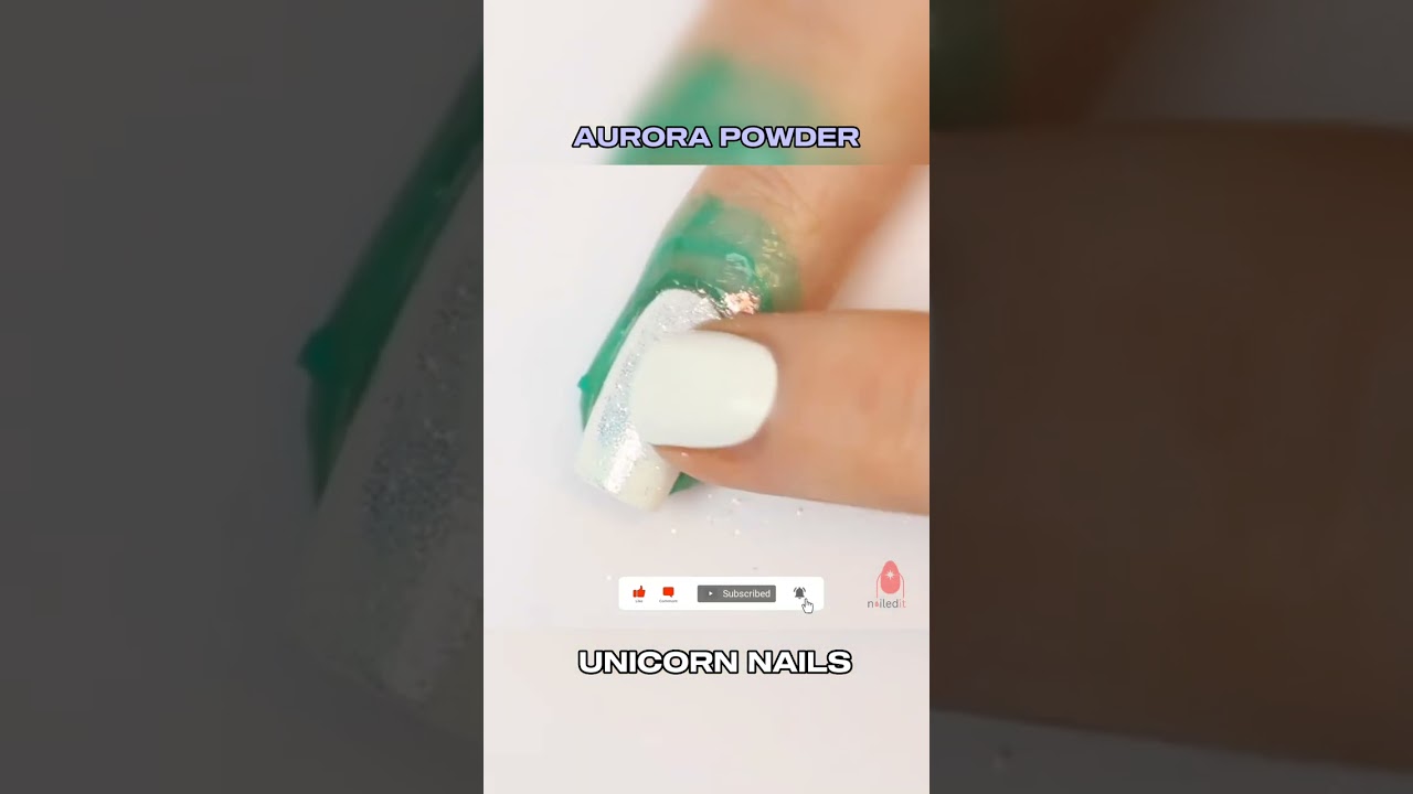 AURORA UNICORN NAILS TUTORIAL #aurora #unicorn #nails #tutorial #creative #design #aesthetic #shorts