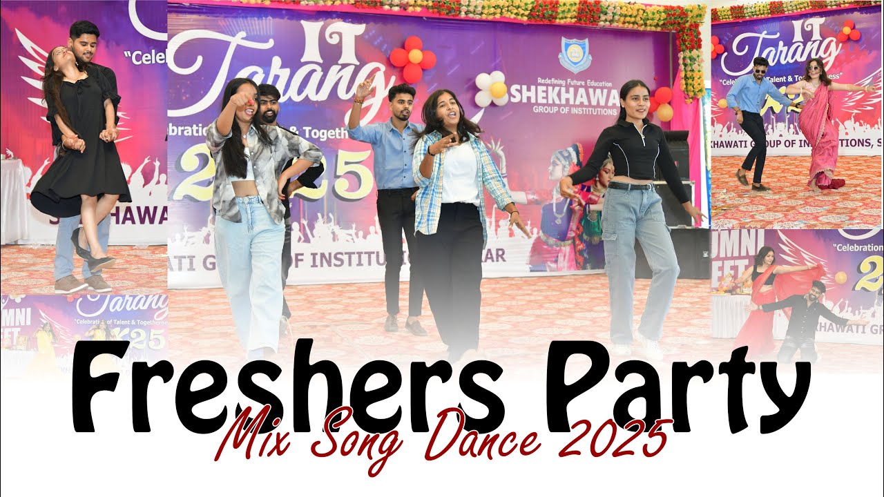 Freshers Party 2025 | IT Tarang 2K25 | Mix Song Dance & Alumni Meet Celebration | SGI SIKAR