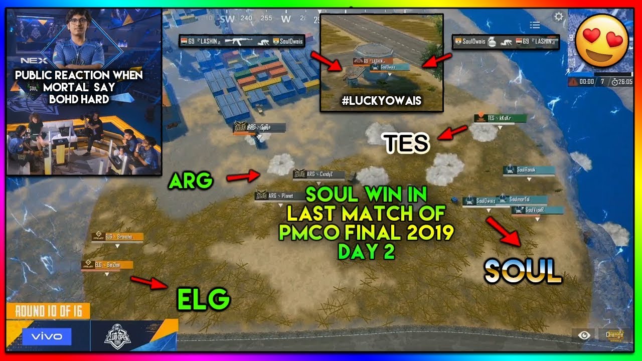 SOUL win 10th match of PMCO Final 2019 [ Full Match ] || Mortal Reaction after Win || Highlight #74