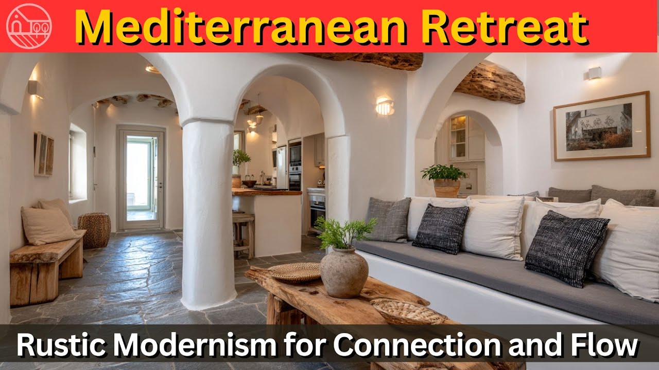 Open Concept, Rustic Soul: A Small Mediterranean House That Feels Endless