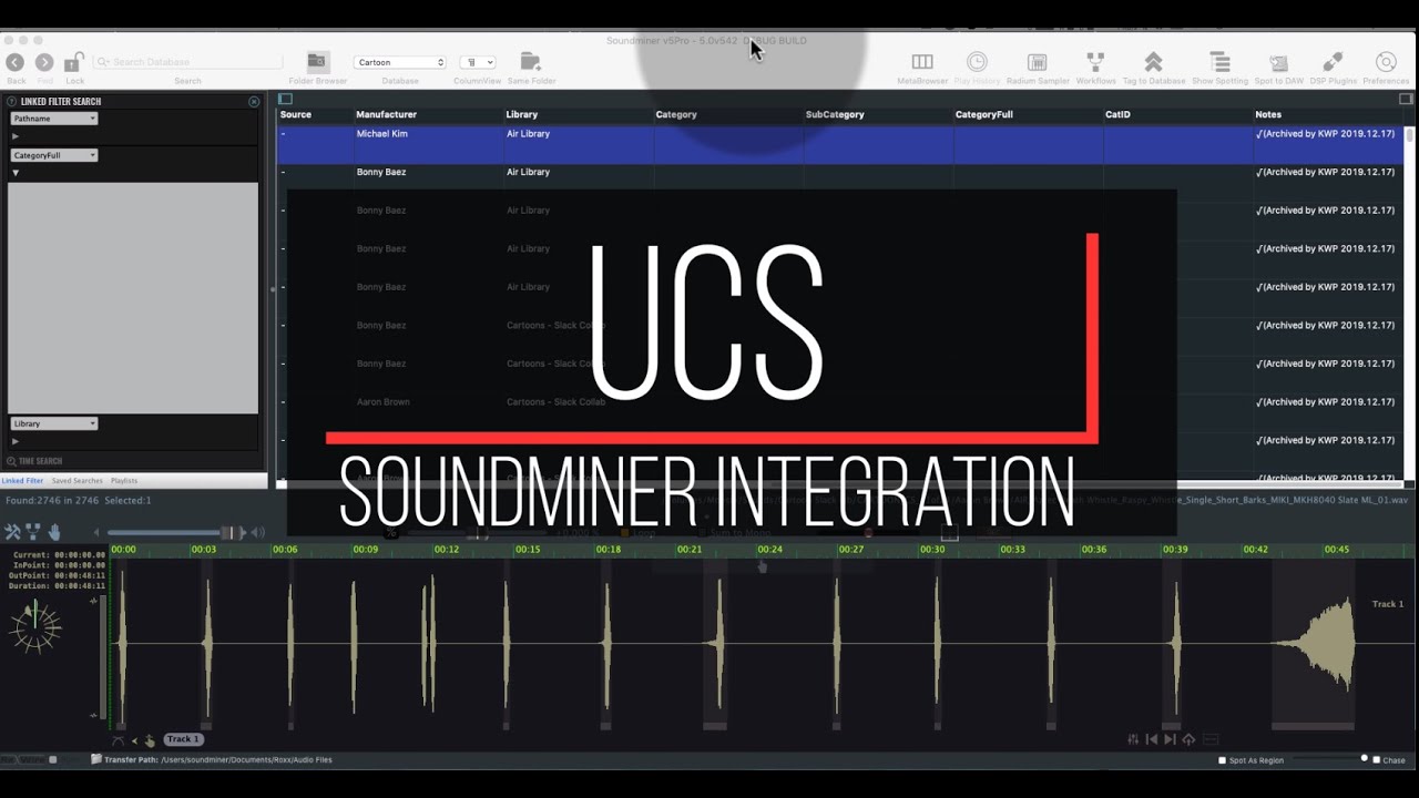 UCS - Soundminer Integration