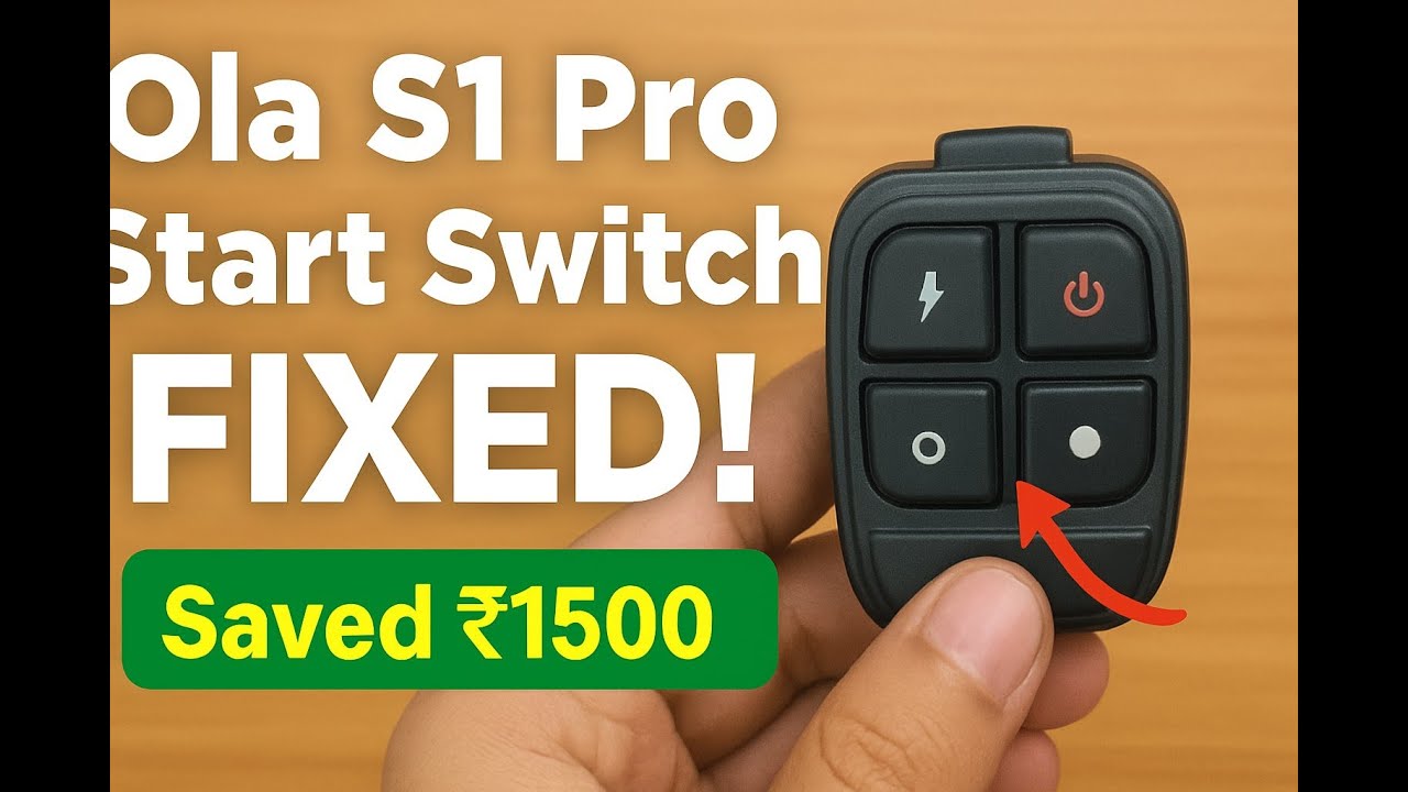 Ola S1 Pro Start Switch Problem Fixed | Full Repair Tutorial