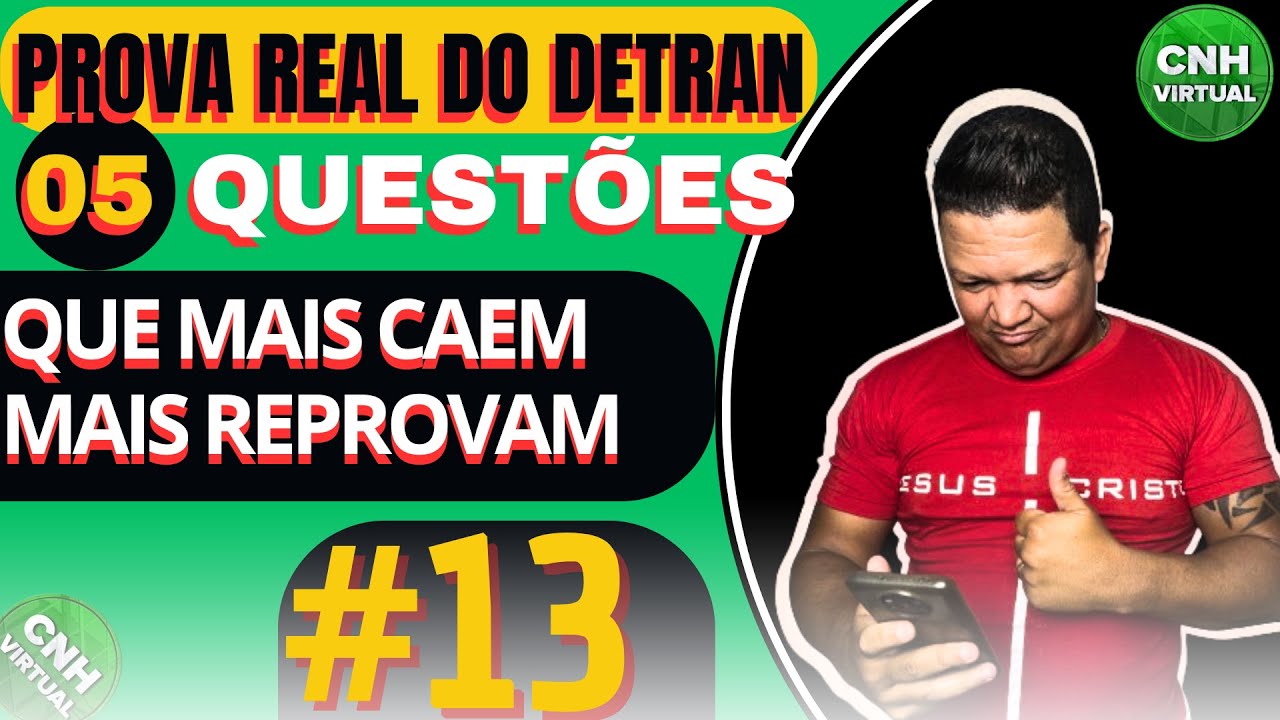 QUESTÕES QUE MAIS REPROVAM NO EXAME TEÓRICO DO DETRAN, SÓ AS MAIS DIFÍCEIS