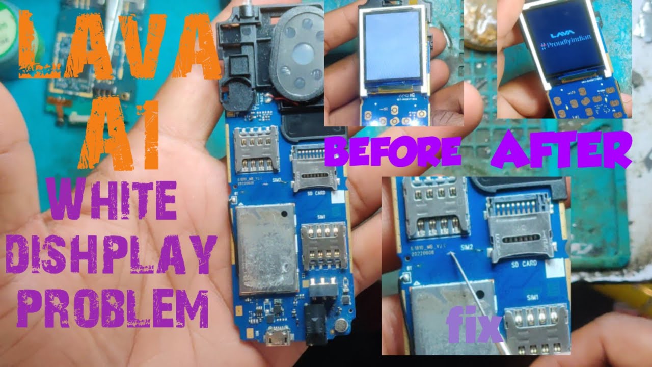 Lava A1 s A1 josh white dishplay problem solution 💯 | 