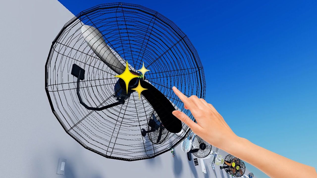 O VENTILADOR DE PAREDE MAIS FORTE DO ROBLOX! 😱🌀 | Wall Fan and Air Conditioner, Roblox