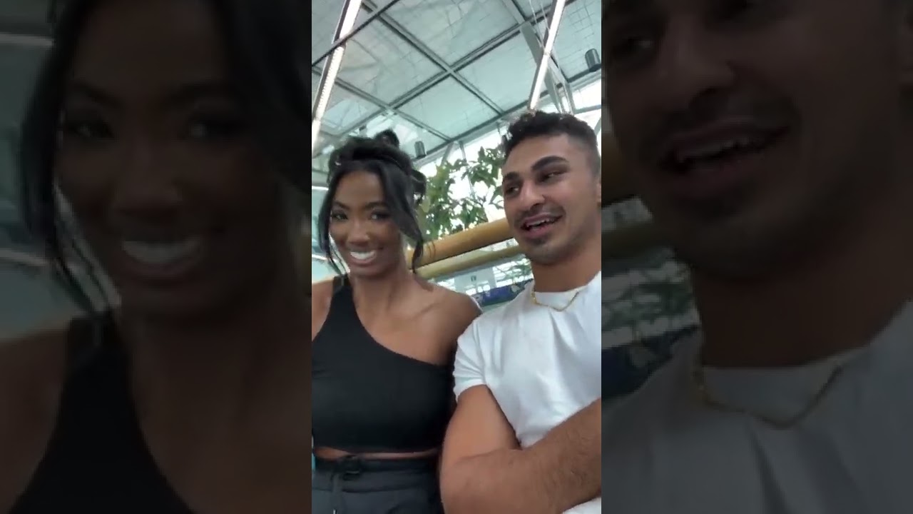 Joseph & Taylor missed their flight,so they did an ig live in the airport.