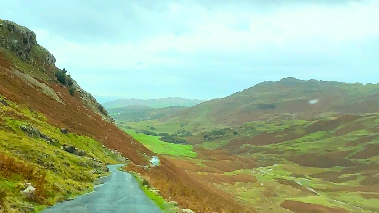 [UK Drive] Driving in Lake District | Wrynose Pass TO Little Langdale | Ambleside