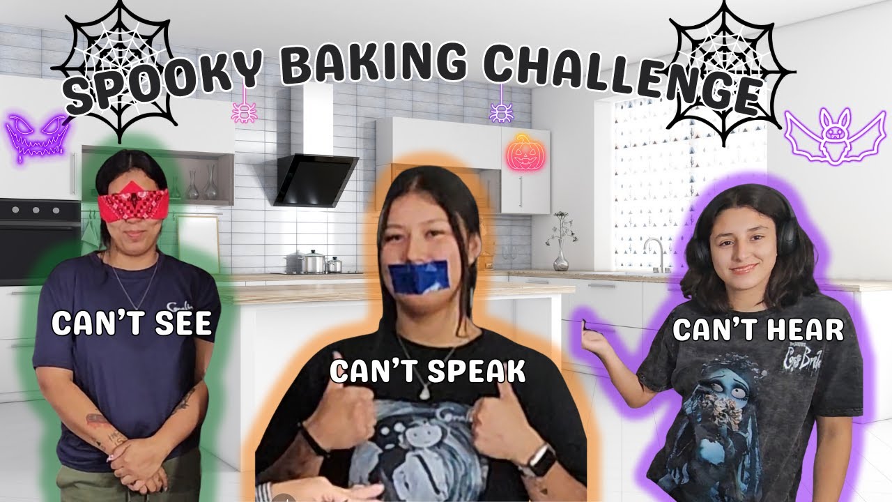 We Did a HALLOWEEN BLIND DEAF MUTE Challenge (TOTAL CHAOS)