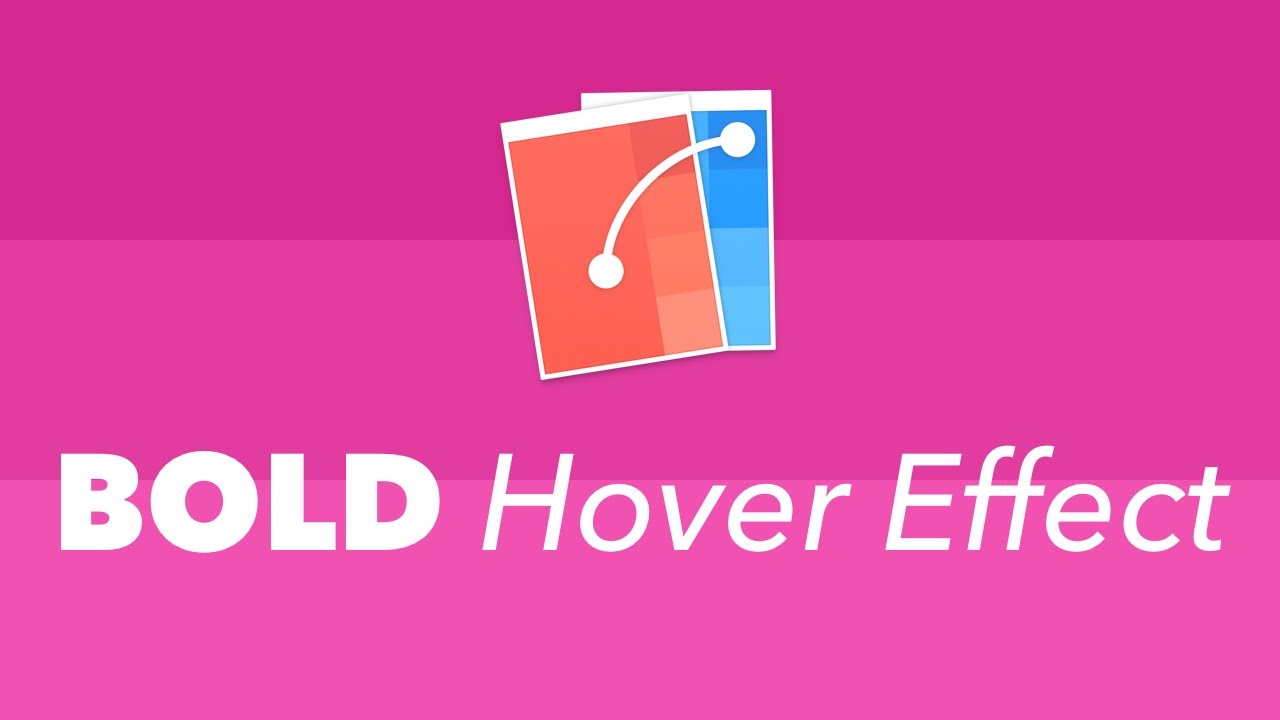 Bold Hover Effect And Transition