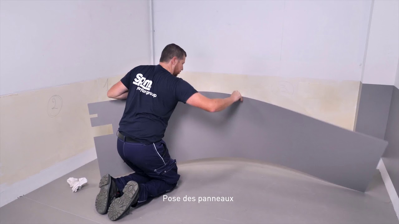 Gerflor Decochoc - Protections murales - Pose collée
