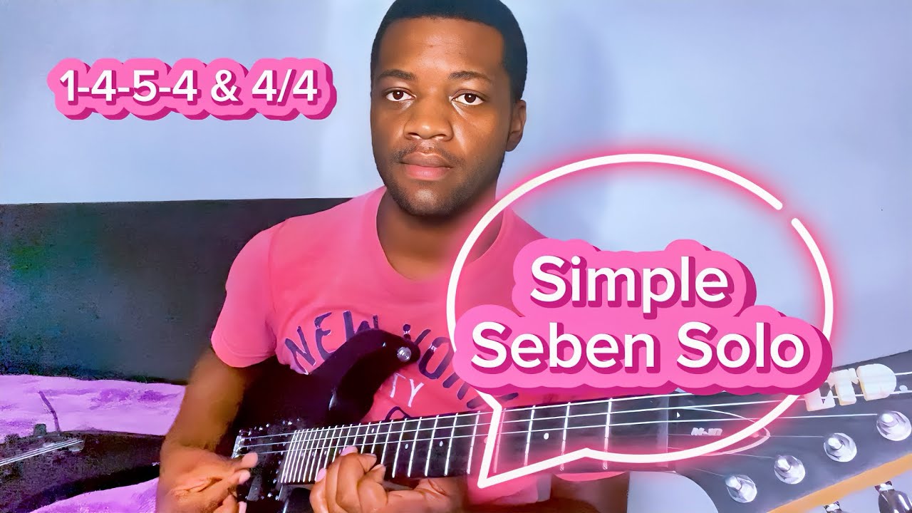 How to play Seben Lead Guitar and Rhythm using the 1-4-5-4 (2 T) & 4/4 Chord Progression
