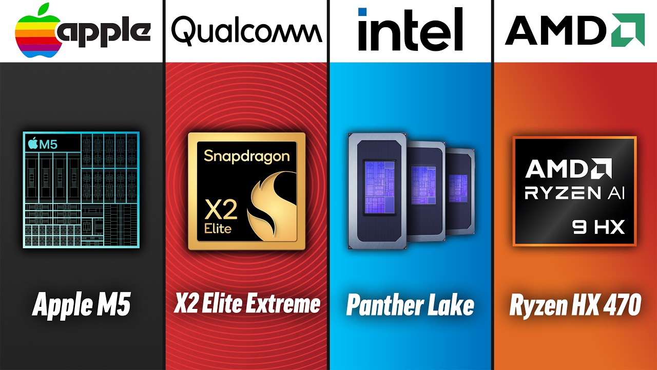 Чиповые войны 2026 года: Apple против Intel против Qualcomm против AMD