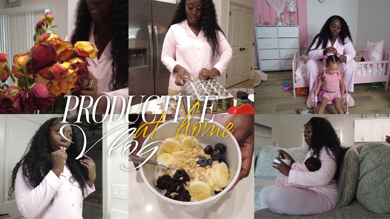 VLOG|| PRODUCTIVE DAY AT HOME + ORGANIZING SEASONING  HEALTHY EATING + GROCERY HAUL + BUSY MOM…