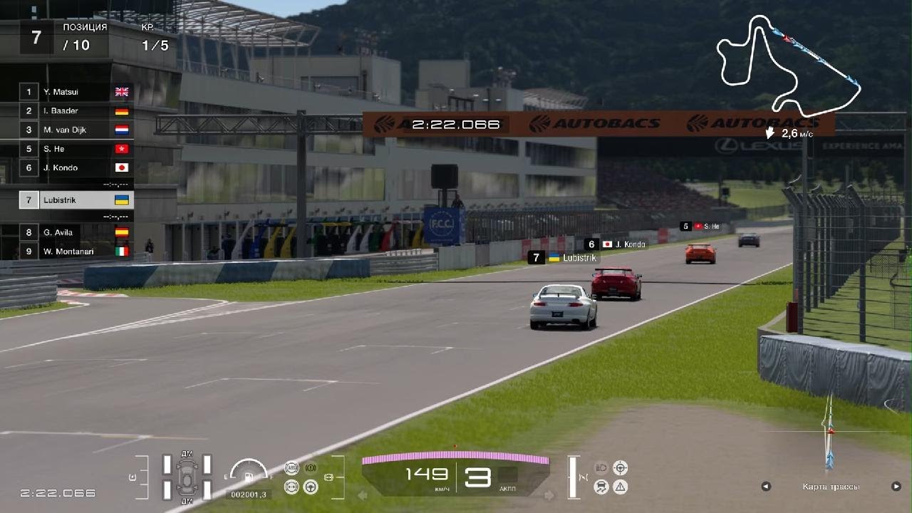 Autopolis International Racing Course  Mitsubishi FTO - монокласс Gran Turismo 7 