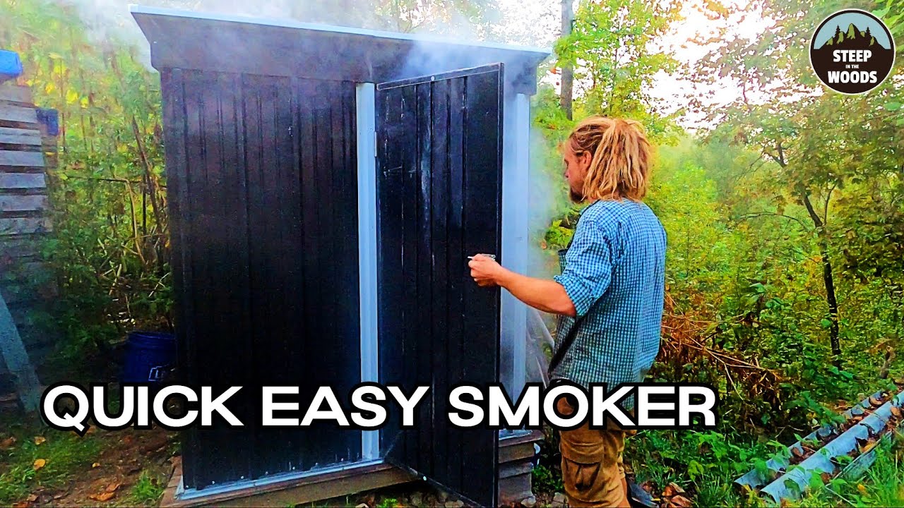 Как сделать самодельную дровяную коптильню-дегидратор для хранения продуктов