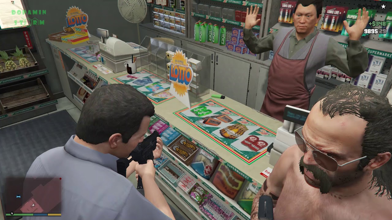 Gta 5 - Hanging out #3 - robbery moments - Michael Trevor Franklin