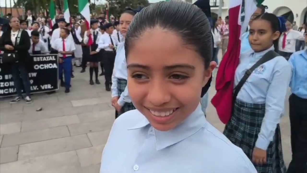 En Boca del Río, escuelas conmemoran el Día de la Bandera