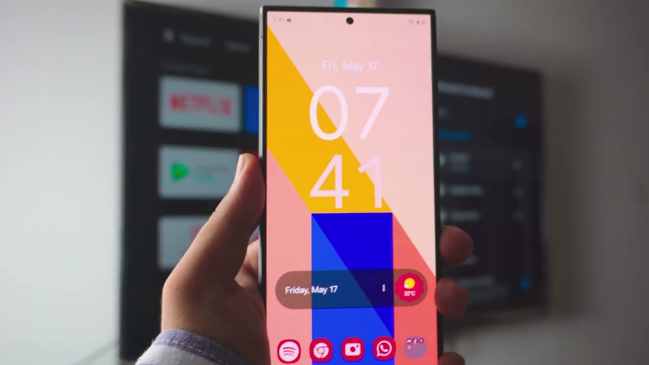 Screen Mirroring Samsung Phone to Android or Chromecast TV (Free & Wireless) 2024