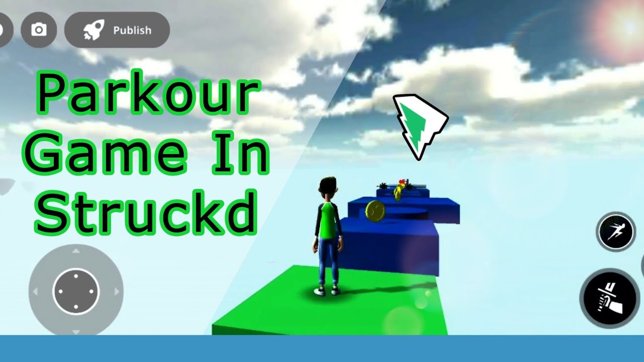 Create Parkour Game in Struckd| #playonstruckd #beecoder #struckd
