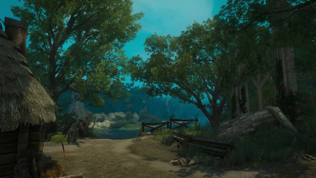 The Witcher 3: Wild Hunt│ASMR/Sleep Aid│Peaceful Woodland Cottage│Ambient Sounds