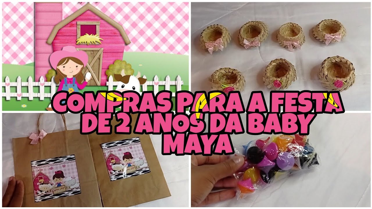 FESTA A FAZENDINHA ROSA/ PREPARATIVOS 2 ANOS MOSTREI TODOS OS PERSONALIZADOS.