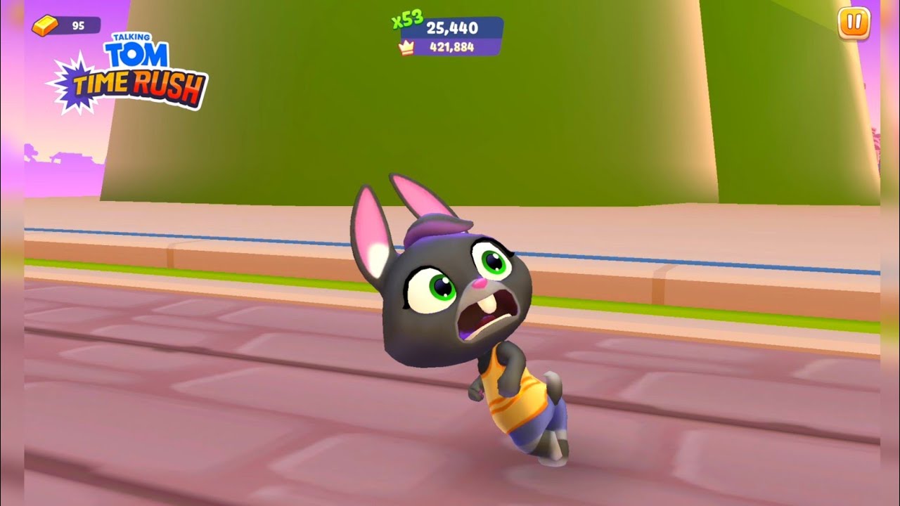 Talking Tom Time Rush Becca Chase with Volcano Android iOS Gameplay