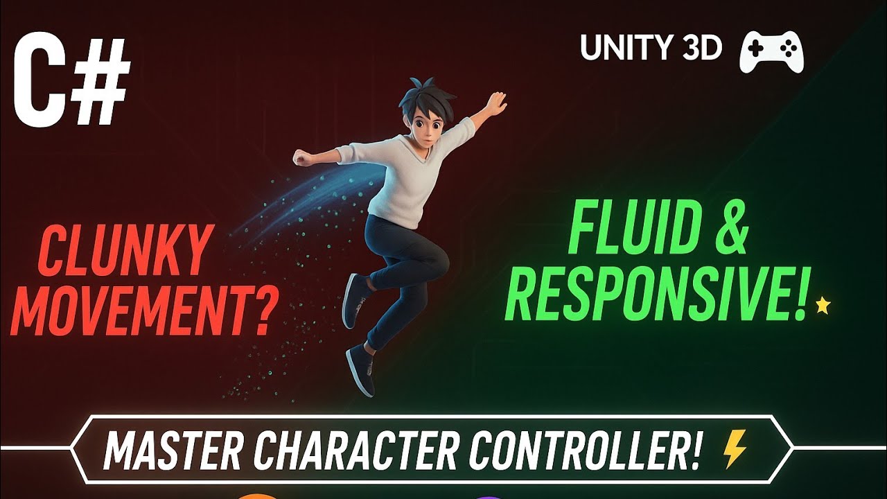 كيف تبرمج نظام تحكم اللاعب مع الانميشن AAA في 10 دقائق! (سلاسة خيالية) 🚀 | Unity Tutorial