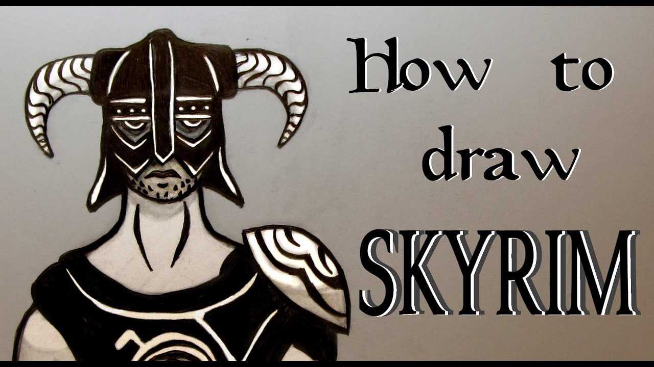 Ep. 141 How to draw a Skyrim Warrior ( An important lesson on drawing from references )
