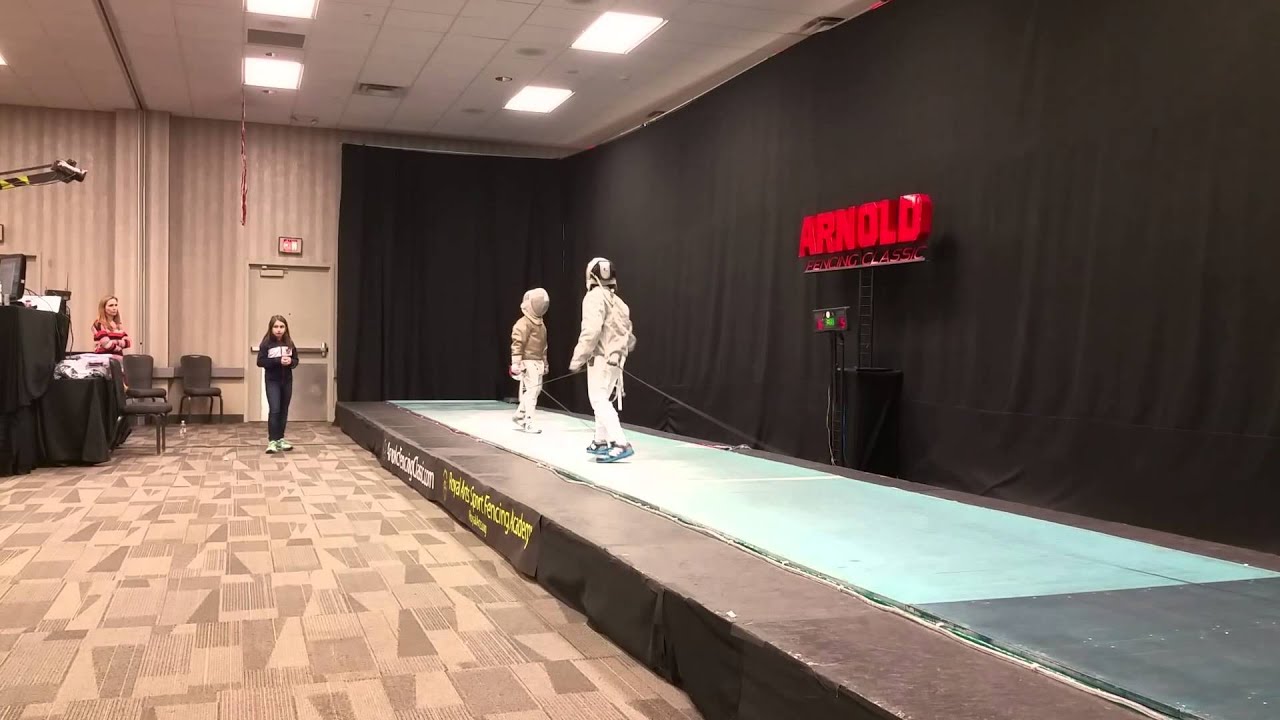 Gold medal bout, Y10 men's saber, Arnold Fencing Classic 2015