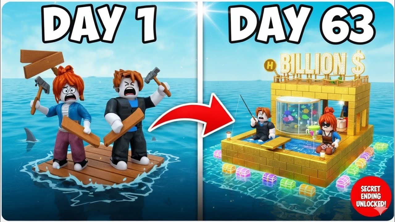 "Roblox Raft Tycoon: Building the Ultimate Mega Resort & Underwater Museum (Full Upgrade)"