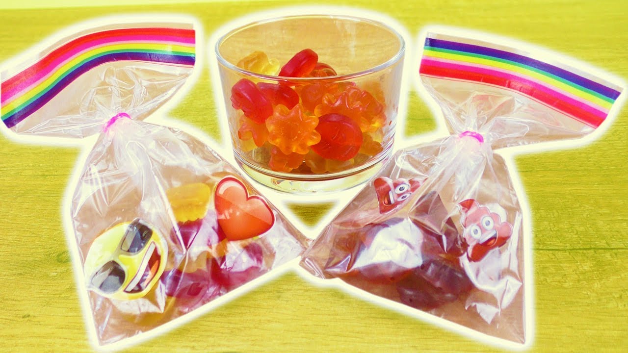 DIY Emoji Süßigkeiten Tüten selber machen | Süße Party & Geschenk Idee für Kinder
