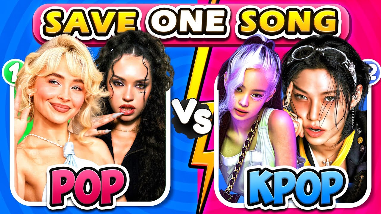 POP VS KPOP 🎤🎶 : PICK ONE KICK ONE ✨ | music quiz