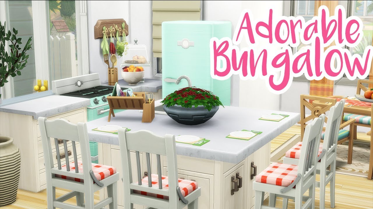 BUNGALOW FAMILY HOME - The Sims 4 SPEED BUILD (No CC)