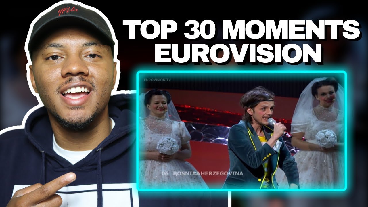 AMERICAN Reacts To Top 30 wonderful WTF moments of Eurovision (2005-2019) | Eurovision Reaction