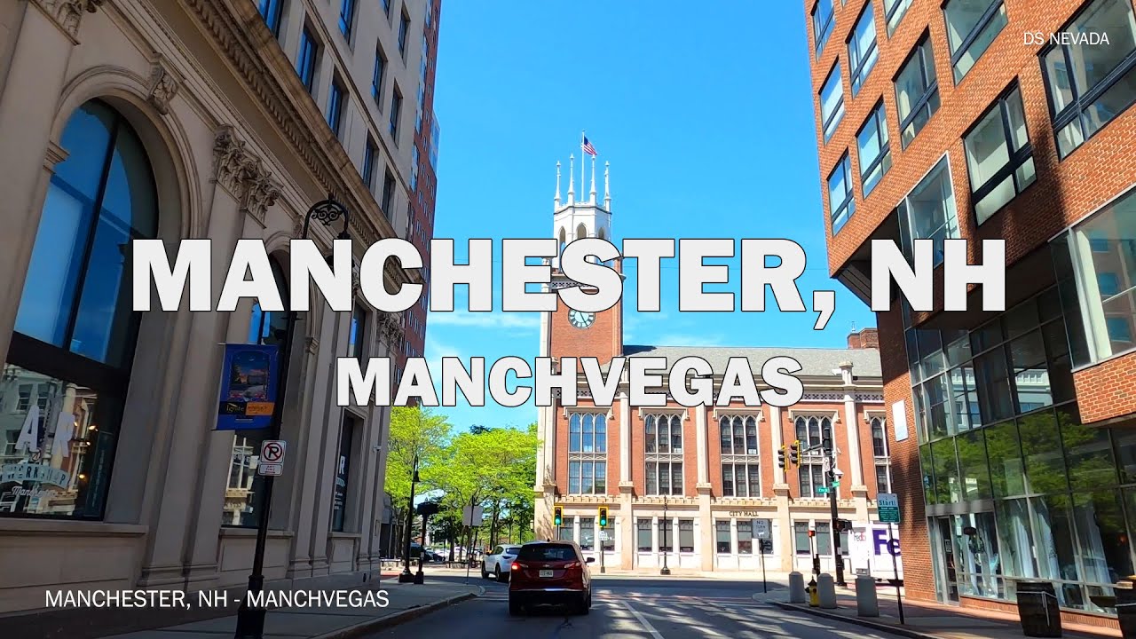 Manchester, New Hampshire - Driving Tour 4K
