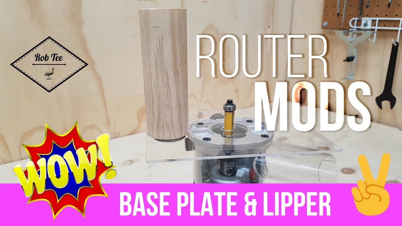 Makita XTR01Z 18V Router - base plate and lipper