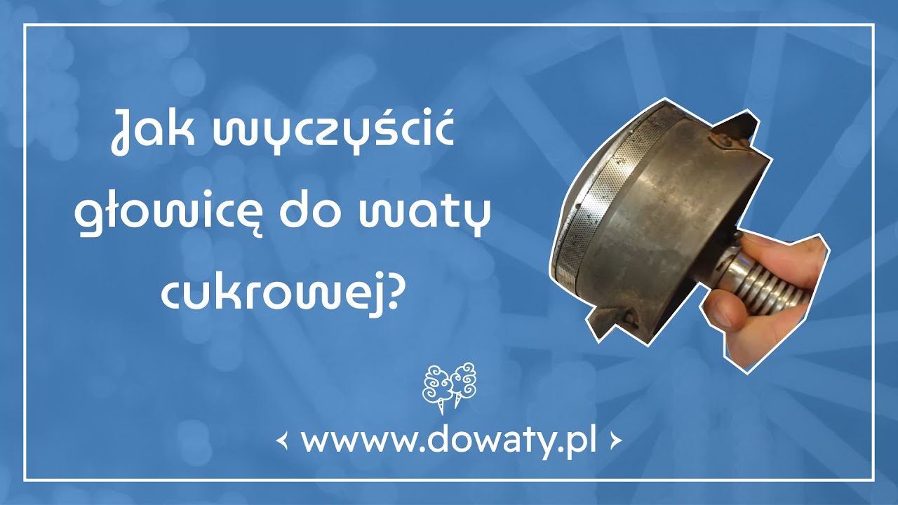 Jak wyczyścić głowicę maszyny do waty cukrowej. How to clean cotton candy machine sugar boiler.