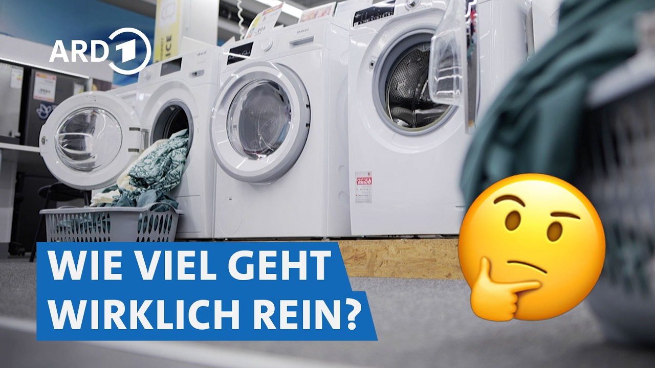 Waschmaschinen im Vergleich: Fassungsvermögen & Energieeffizienz – was stimmt? | Marktcheck SWR