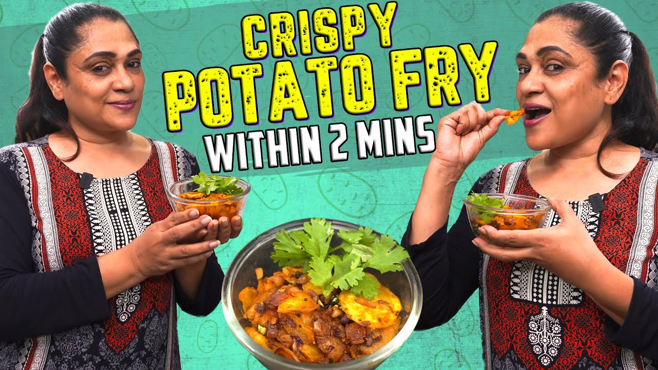 Crispy Potato Fry in 2 Minutes 🍲 | Easy Cooking 🤩 | Uma Riyaz