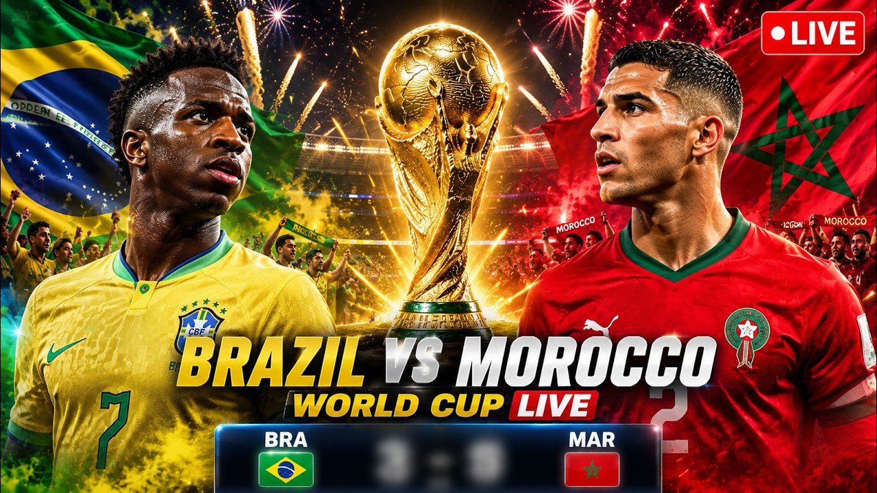 FIFA World Cup 2026 LIVE | Brazil vs Morocco LIVE | Group C Clash | Watchalong & Reactions