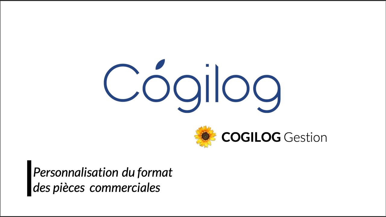 COGILOG Gestion | Personnalisation du format des pièces commerciales
