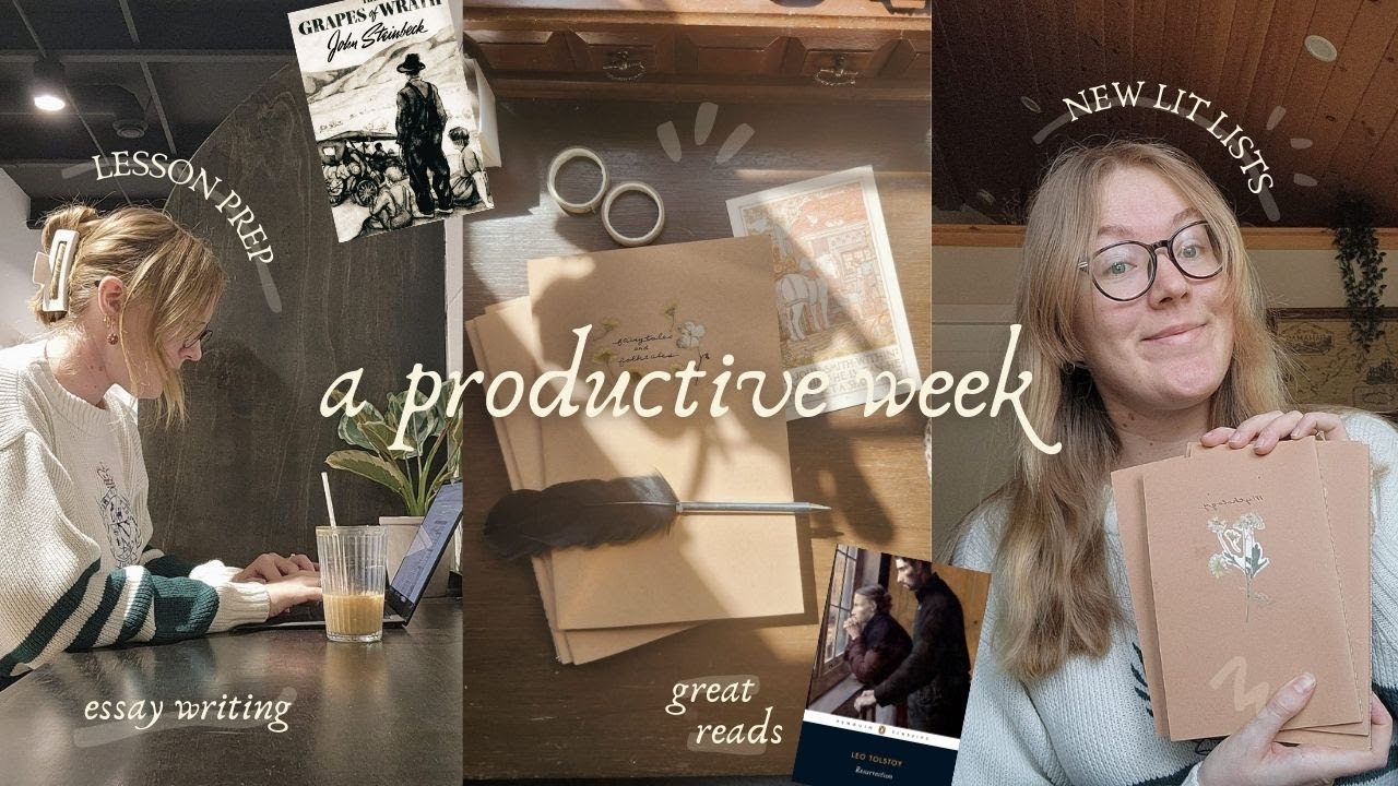 a productive week // essay-writing, lesson-prepping, reading great books, & a new literary list idea